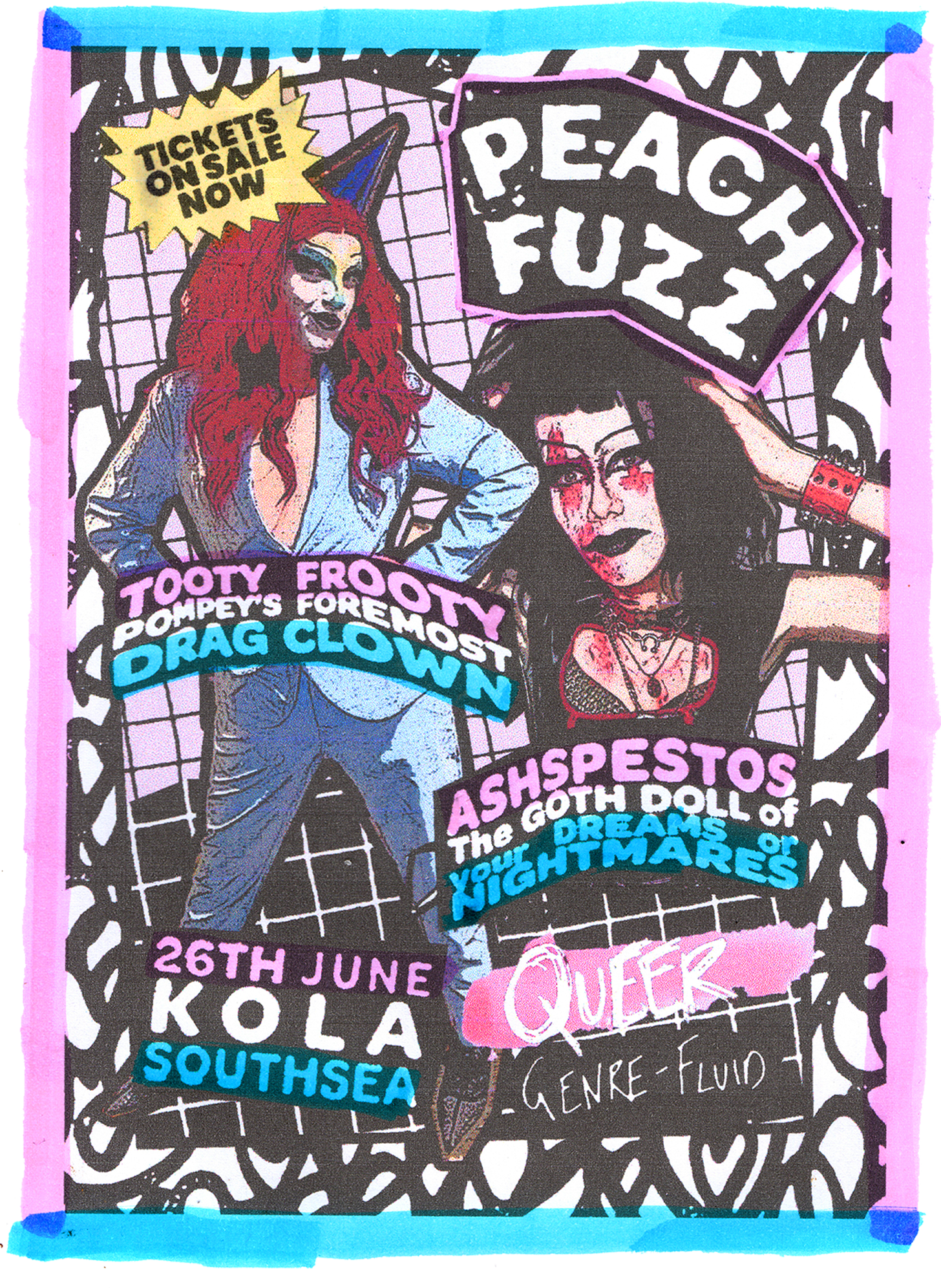 Peach Fuzz Drag Lineup